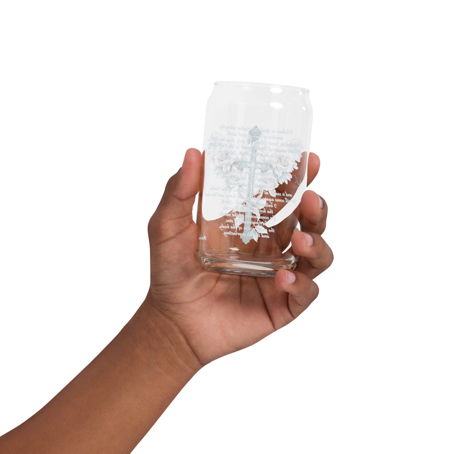 Apostle Creed - Can-shaped glass