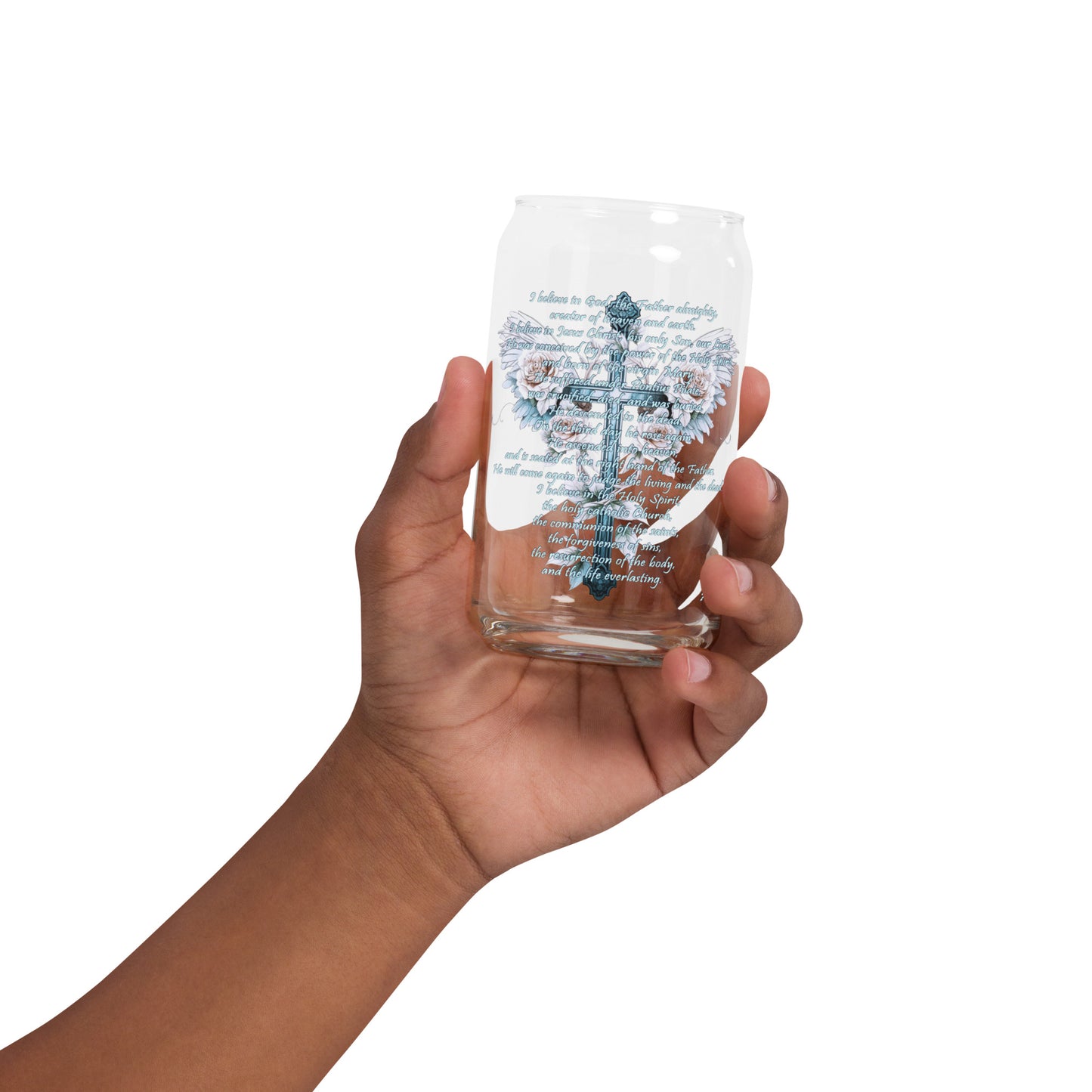 Apostle Creed - Can-shaped glass