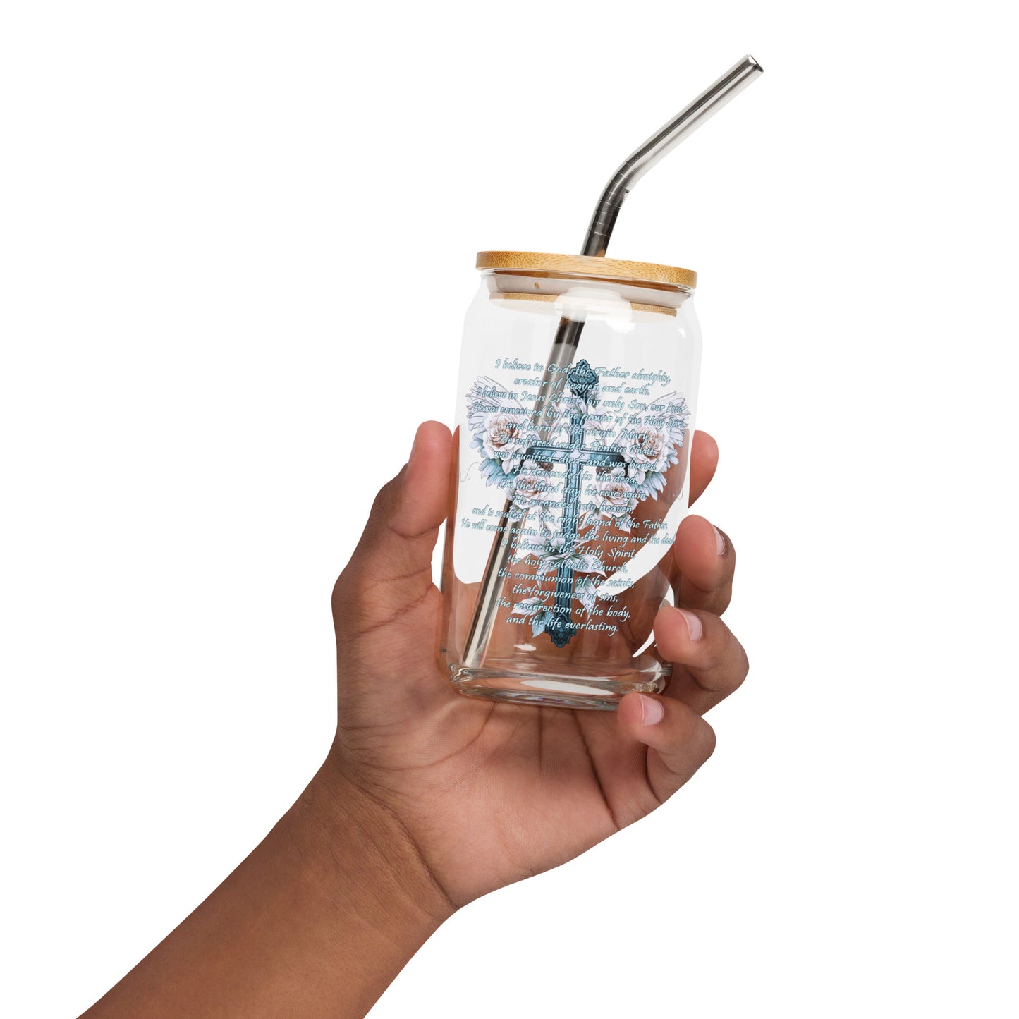 Apostle Creed - Can-shaped glass