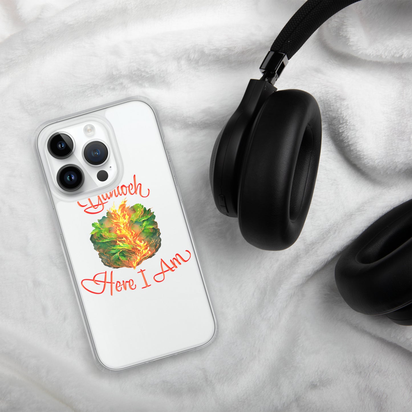 Yahweh - Here I Am - Burning Bush - Exodus 3 - Clear Case for iPhone®