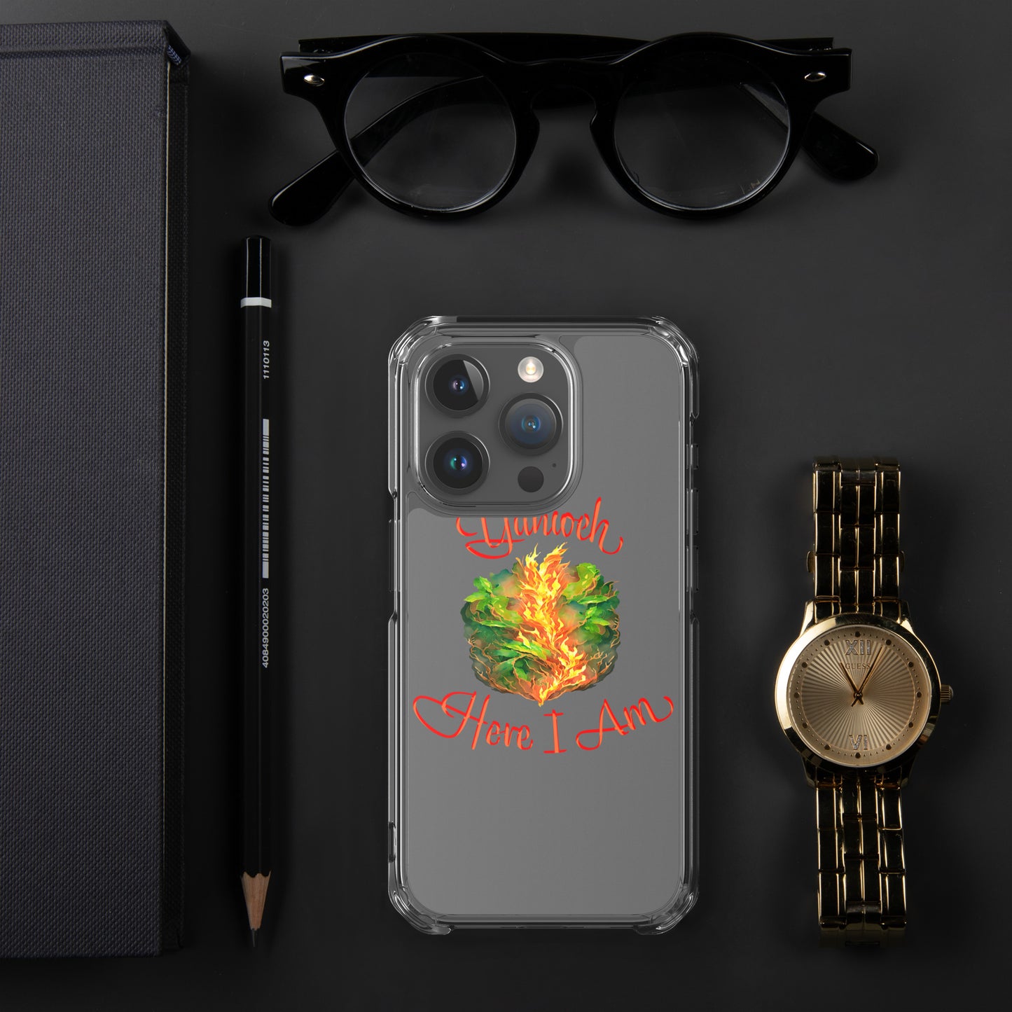 Yahweh - Here I Am - Burning Bush - Exodus 3 - Clear Case for iPhone®