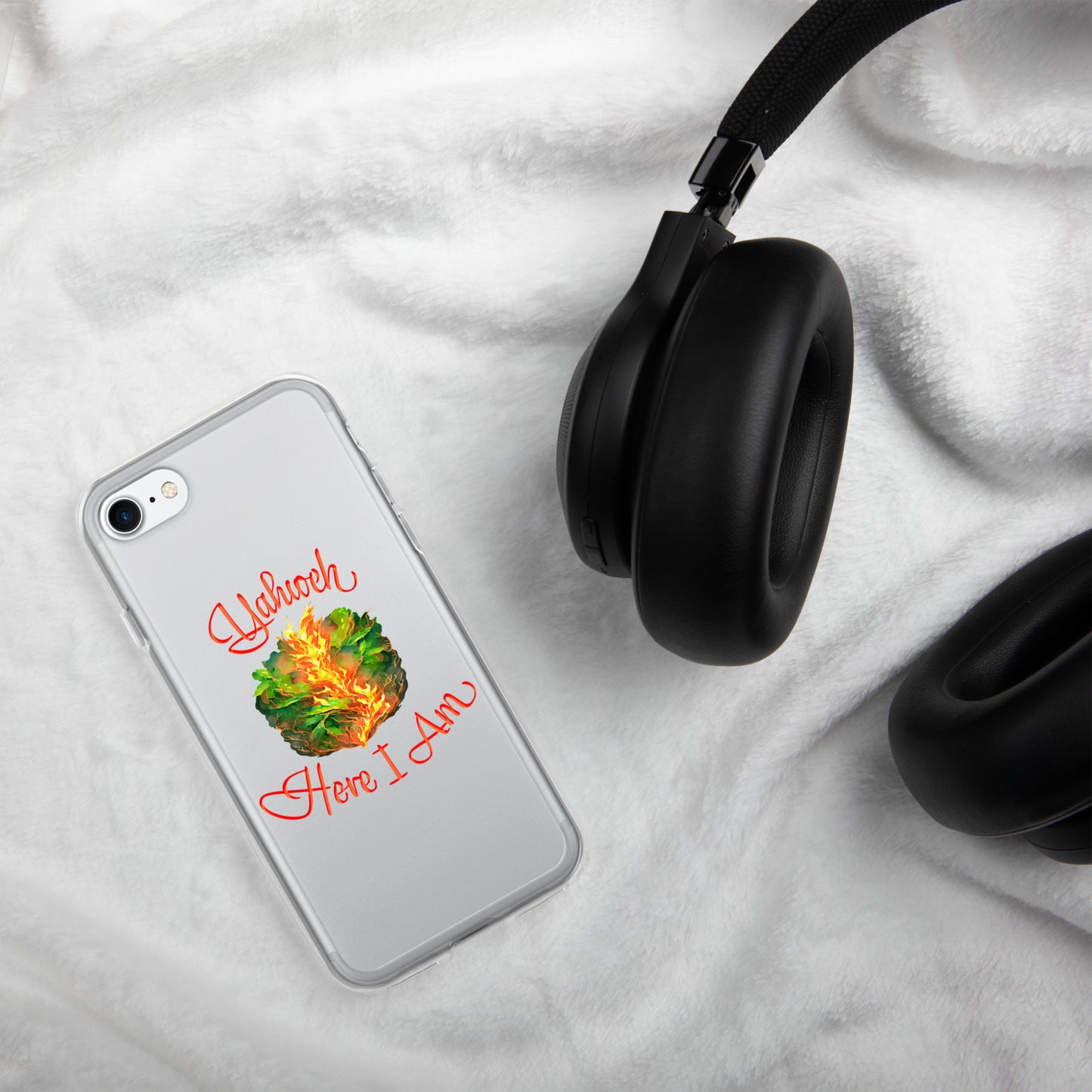 Yahweh - Here I Am - Burning Bush - Exodus 3 - Clear Case for iPhone®