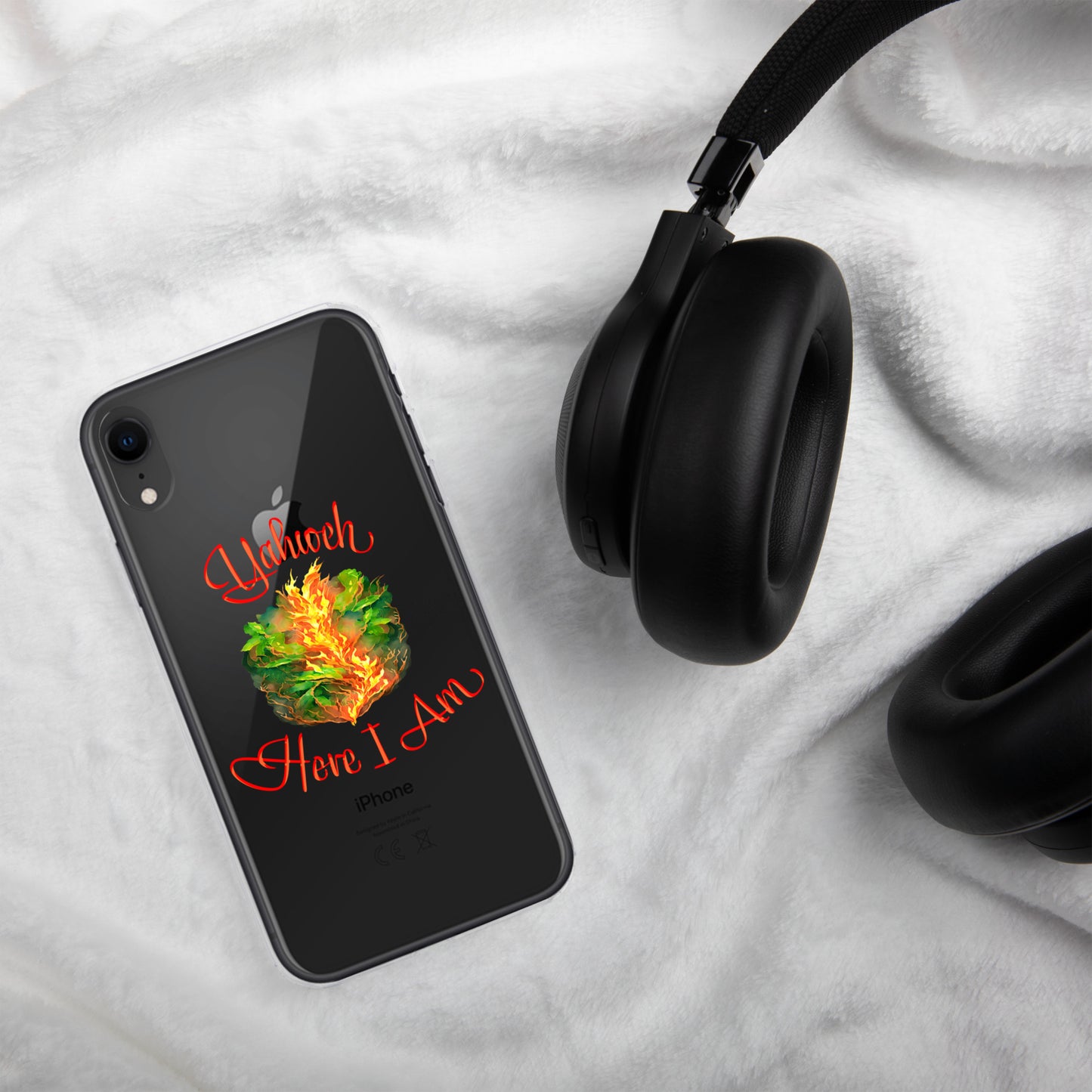 Yahweh - Here I Am - Burning Bush - Exodus 3 - Clear Case for iPhone®