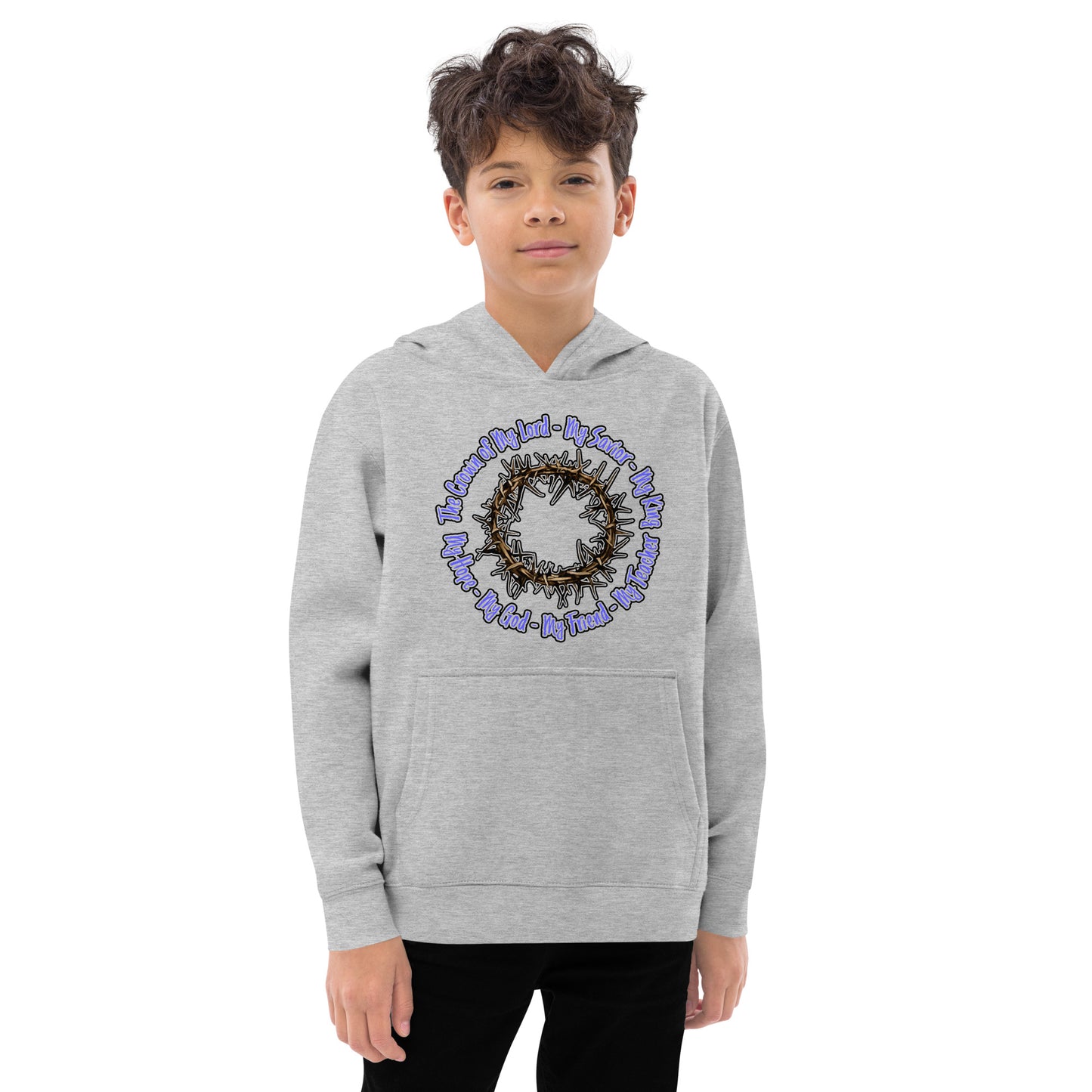 Crown of My Lord - Kids fleece hoodie