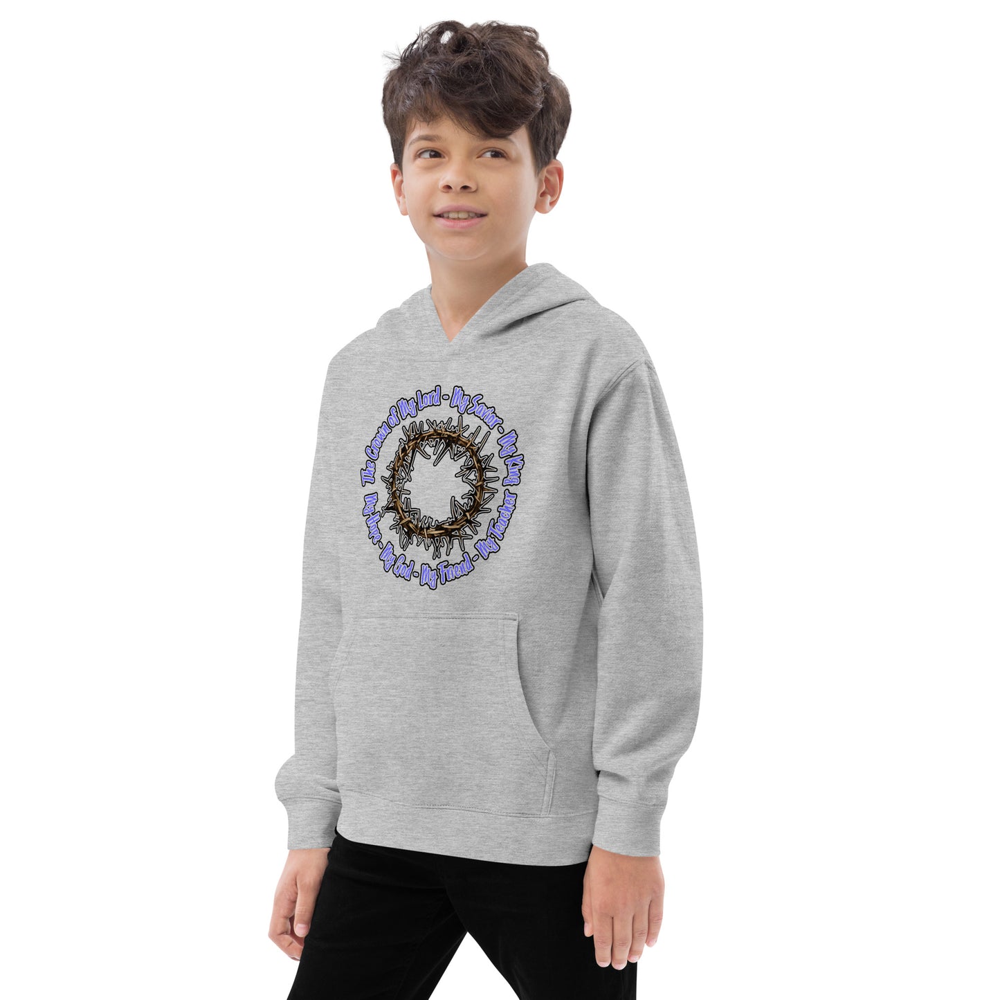 Crown of My Lord - Kids fleece hoodie