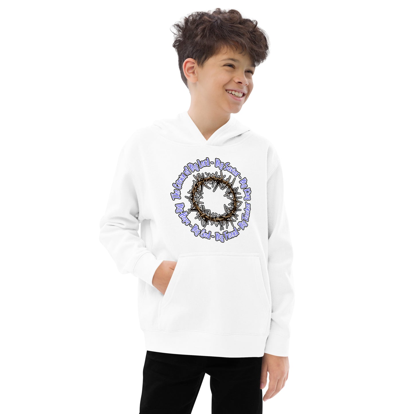 Crown of My Lord - Kids fleece hoodie