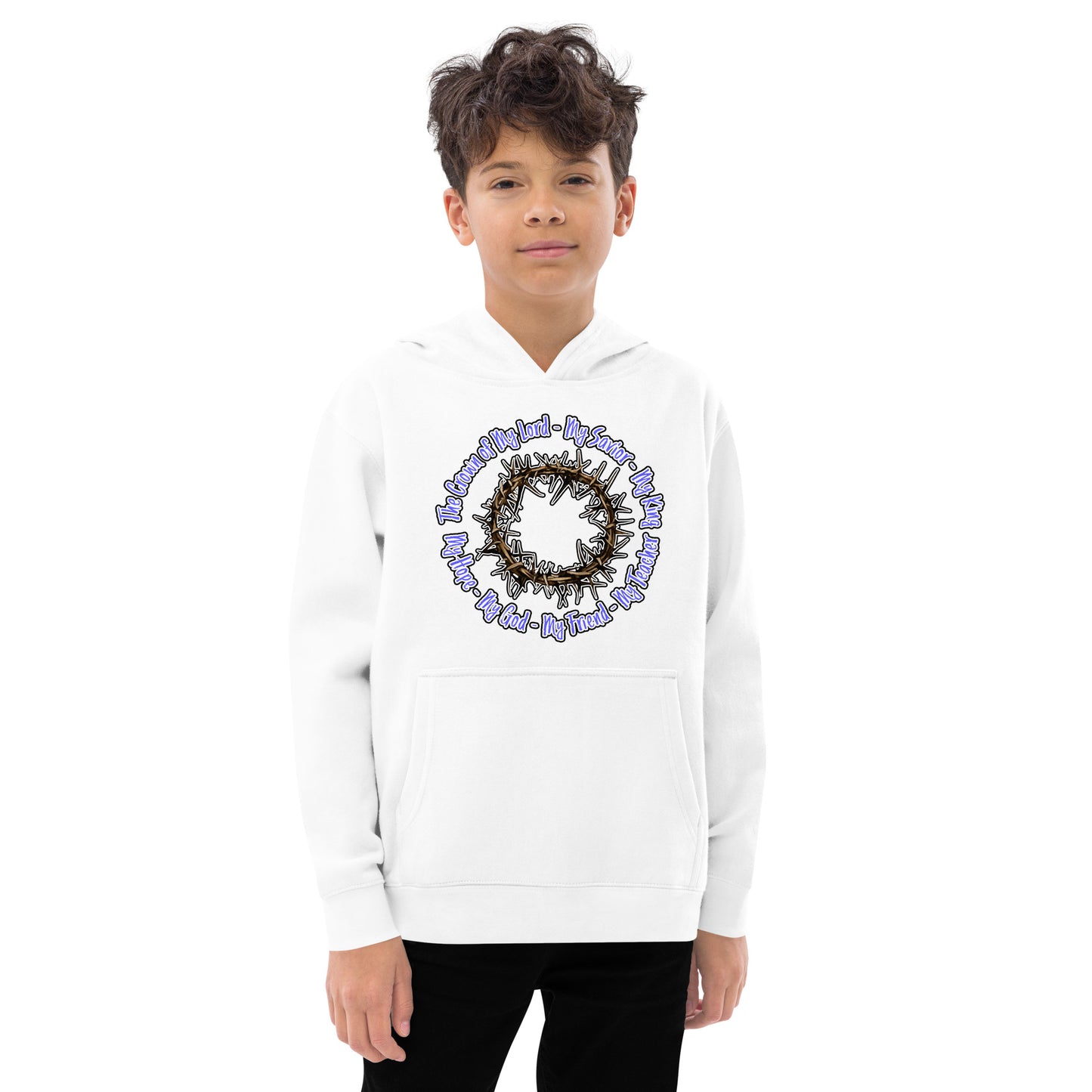 Crown of My Lord - Kids fleece hoodie