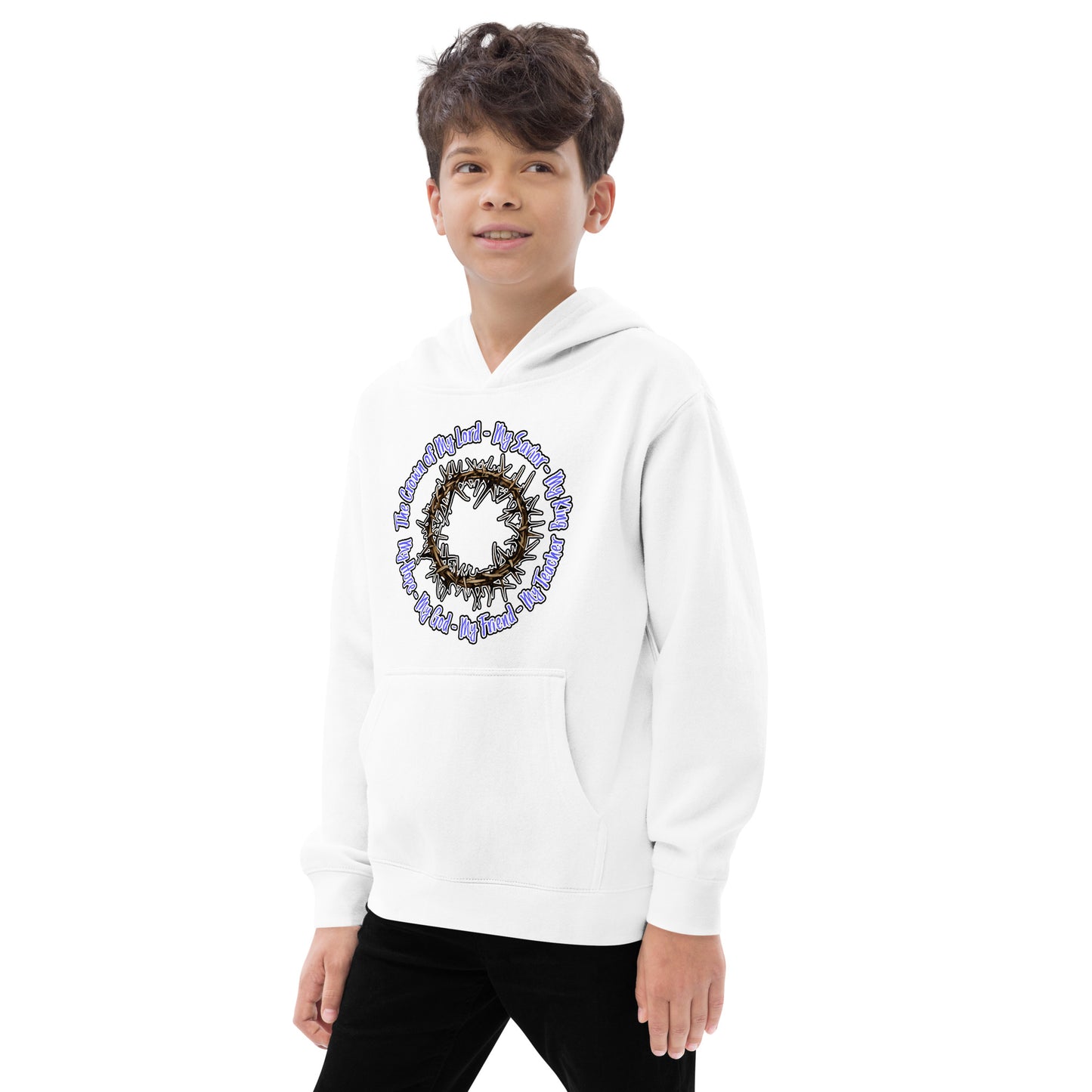 Crown of My Lord - Kids fleece hoodie