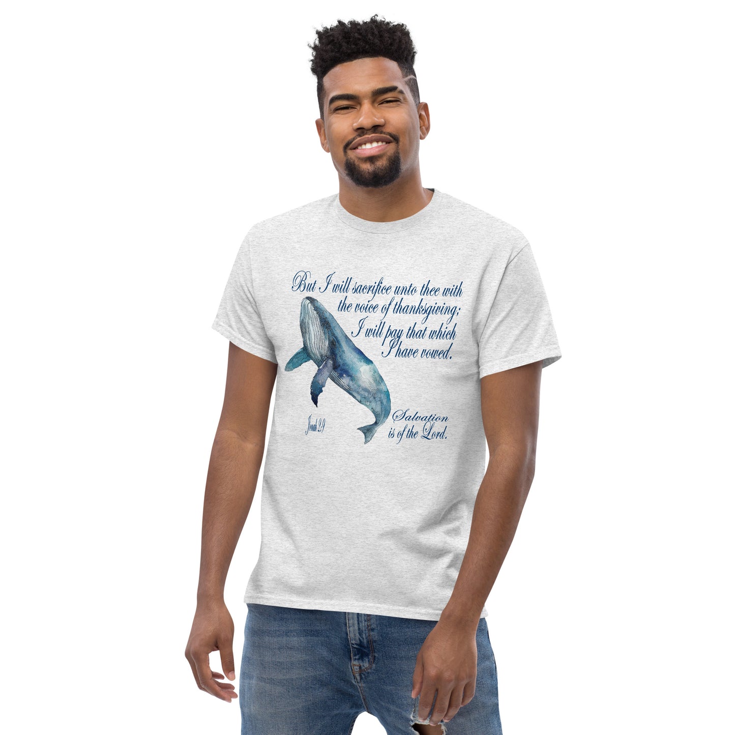 Prayer of Thanksgiving - Inspired by Jonah 2:9 - Men's classic tee
