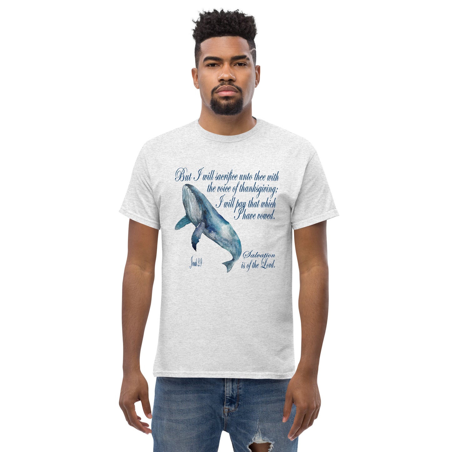 Prayer of Thanksgiving - Inspired by Jonah 2:9 - Men's classic tee
