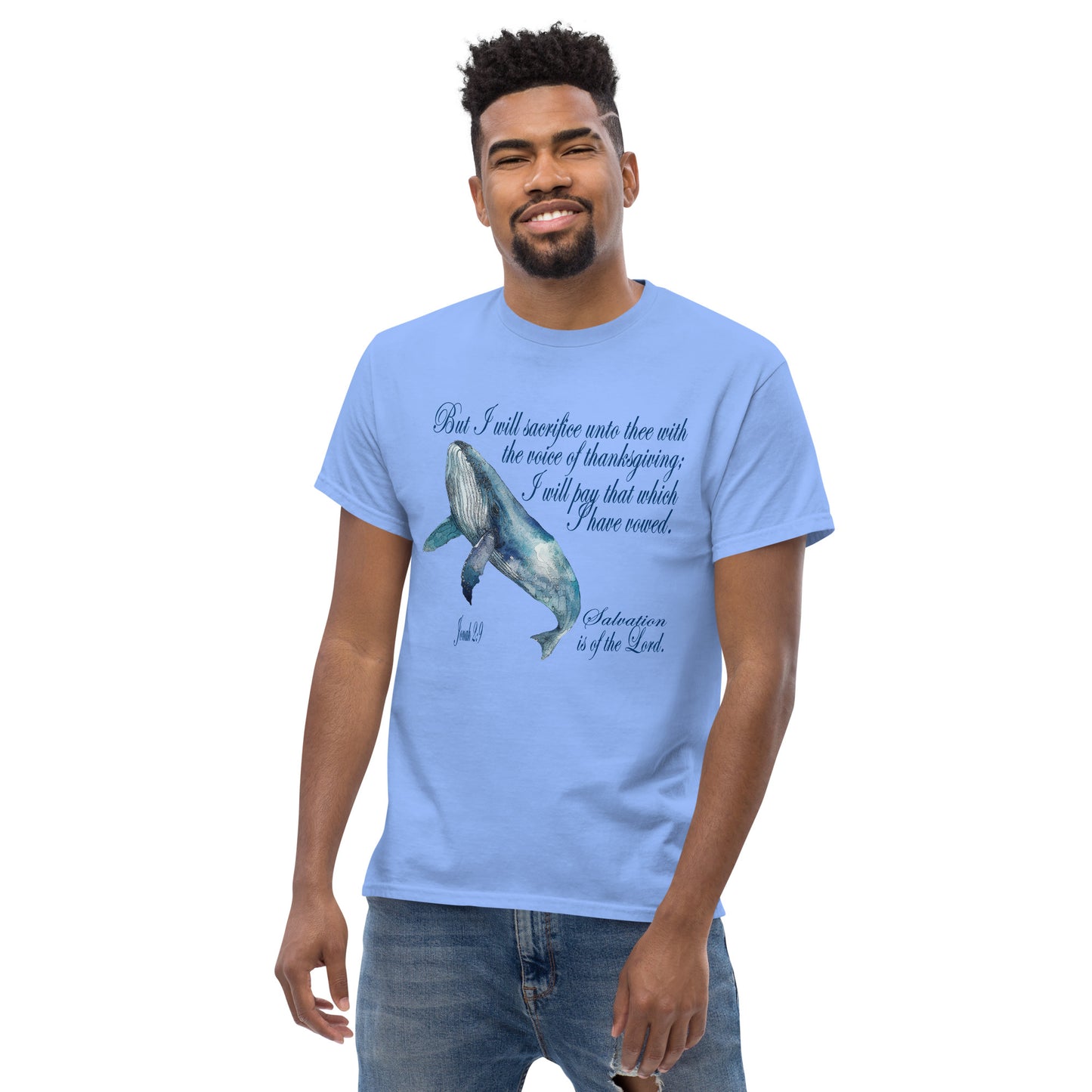 Prayer of Thanksgiving - Inspired by Jonah 2:9 - Men's classic tee