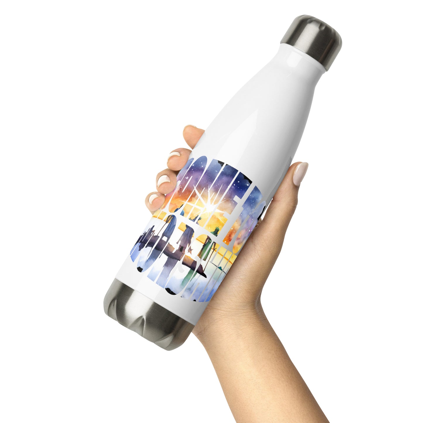 Come to Worship Inspired by Matthew 2:1-12 - Stainless steel water bottle