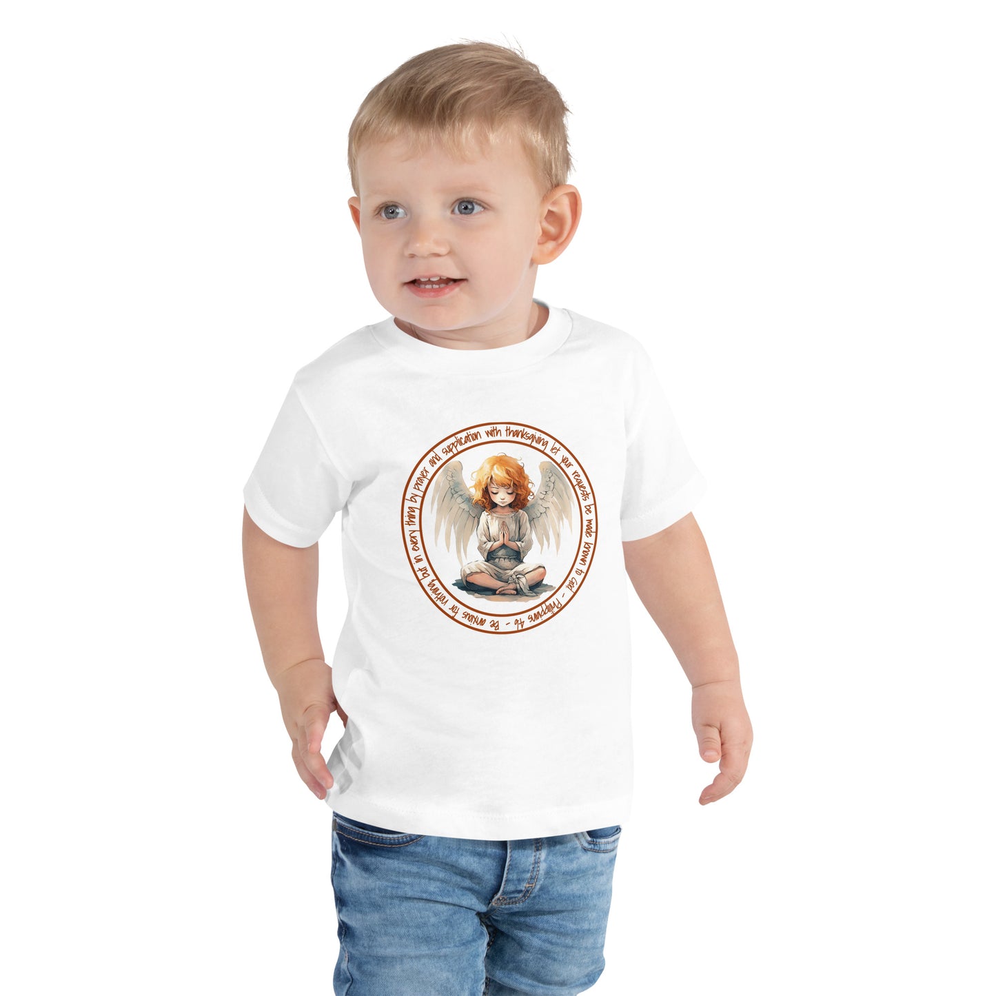Anxious for Nothing Inspired by Philippians 4:6 - Toddler Short Sleeve Tee