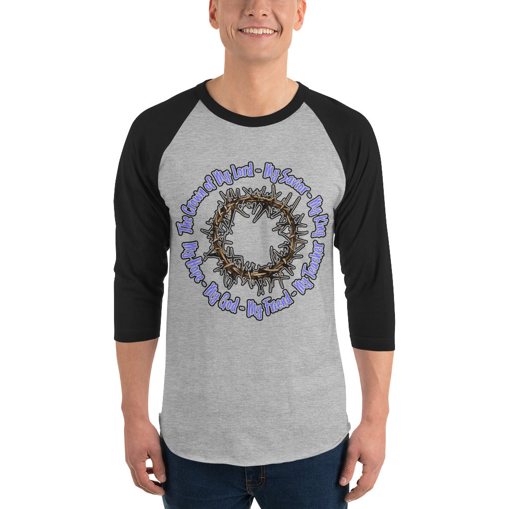 Crown of My Lord - 3/4 sleeve raglan shirt
