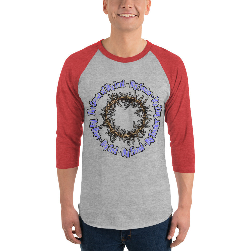 Crown of My Lord - 3/4 sleeve raglan shirt