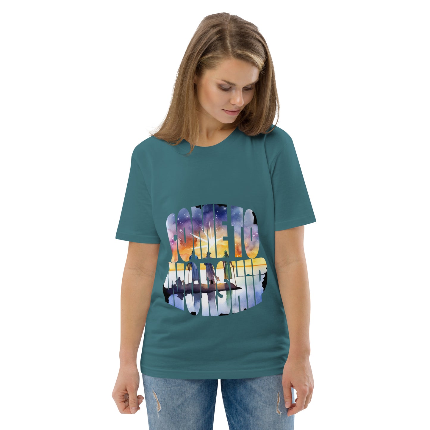 Come to Worship Inspired by Matthew 2:1-12 - Unisex organic cotton t-shirt