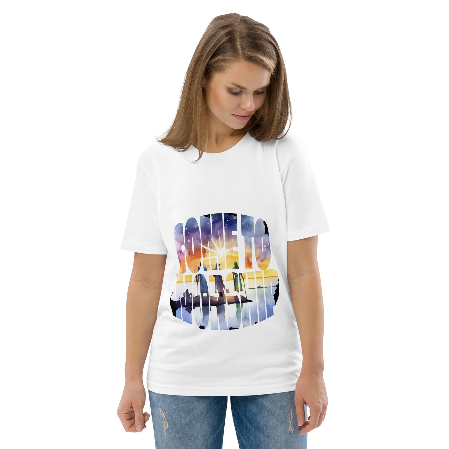 Come to Worship Inspired by Matthew 2:1-12 - Unisex organic cotton t-shirt