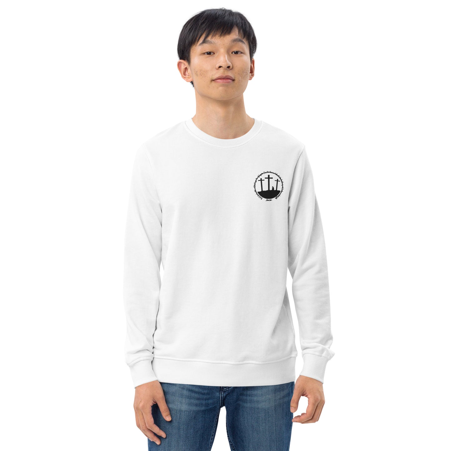 He so Loved the Word - inspired by John 3:16 - Unisex organic sweatshirt