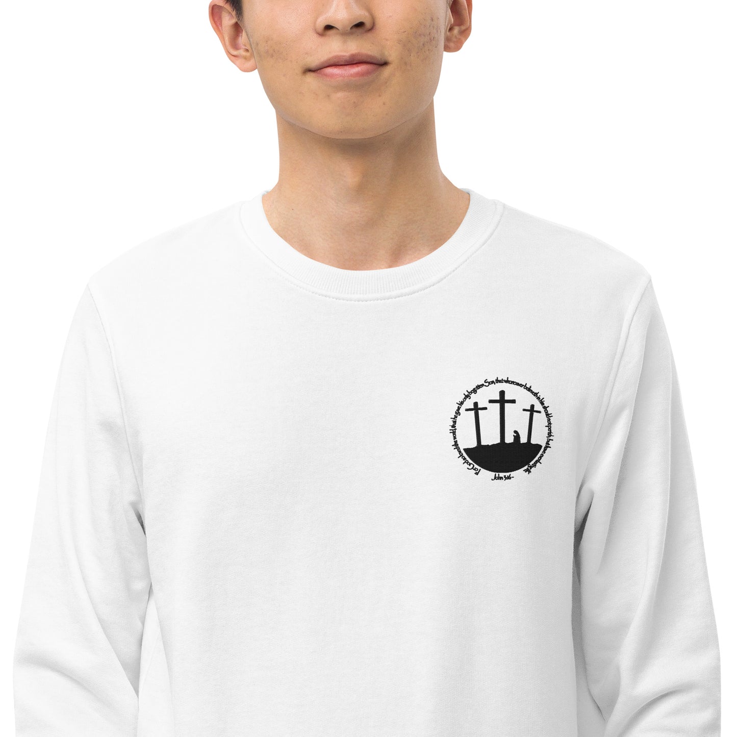 He so Loved the Word - inspired by John 3:16 - Unisex organic sweatshirt
