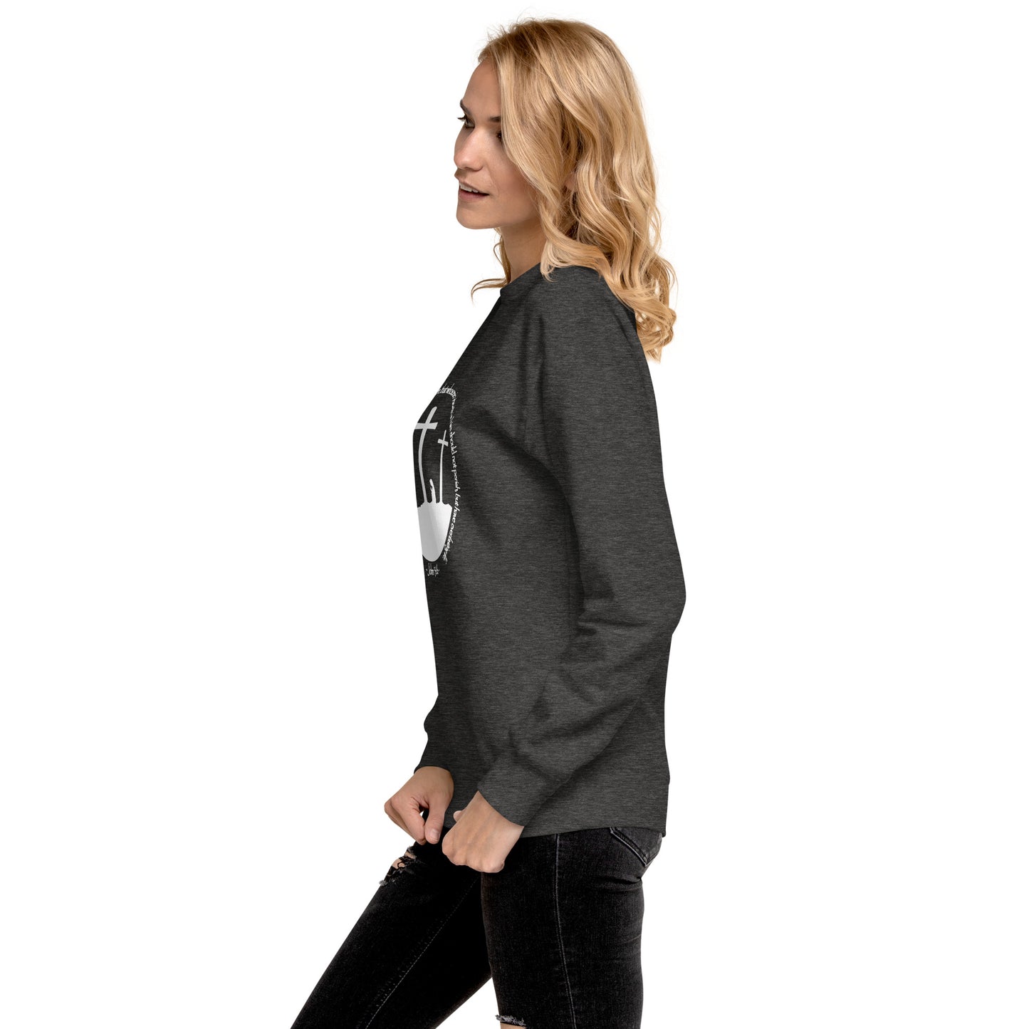 He so Loved the Word - inspired by John 3:16 - Unisex Premium Sweatshirt