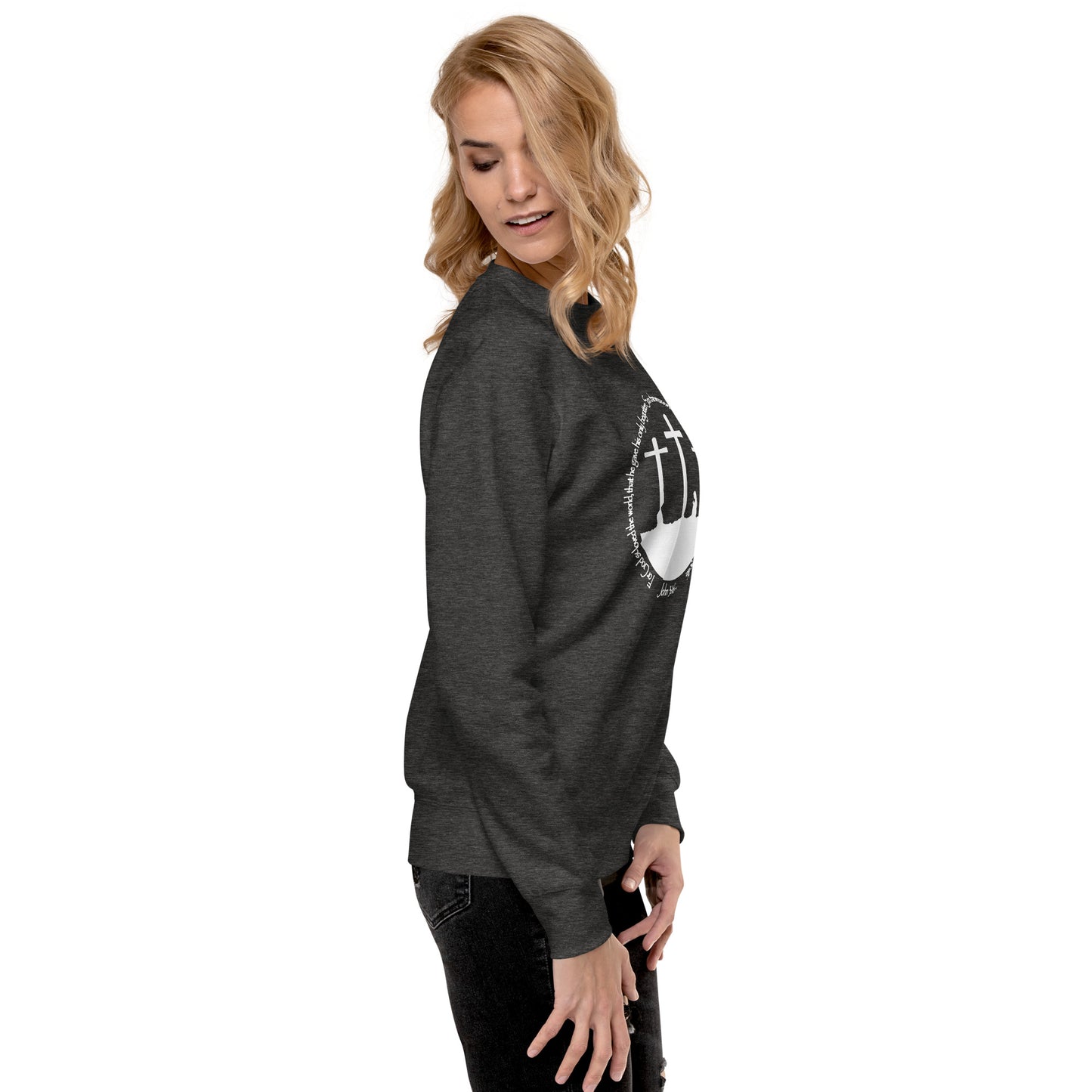 He so Loved the Word - inspired by John 3:16 - Unisex Premium Sweatshirt