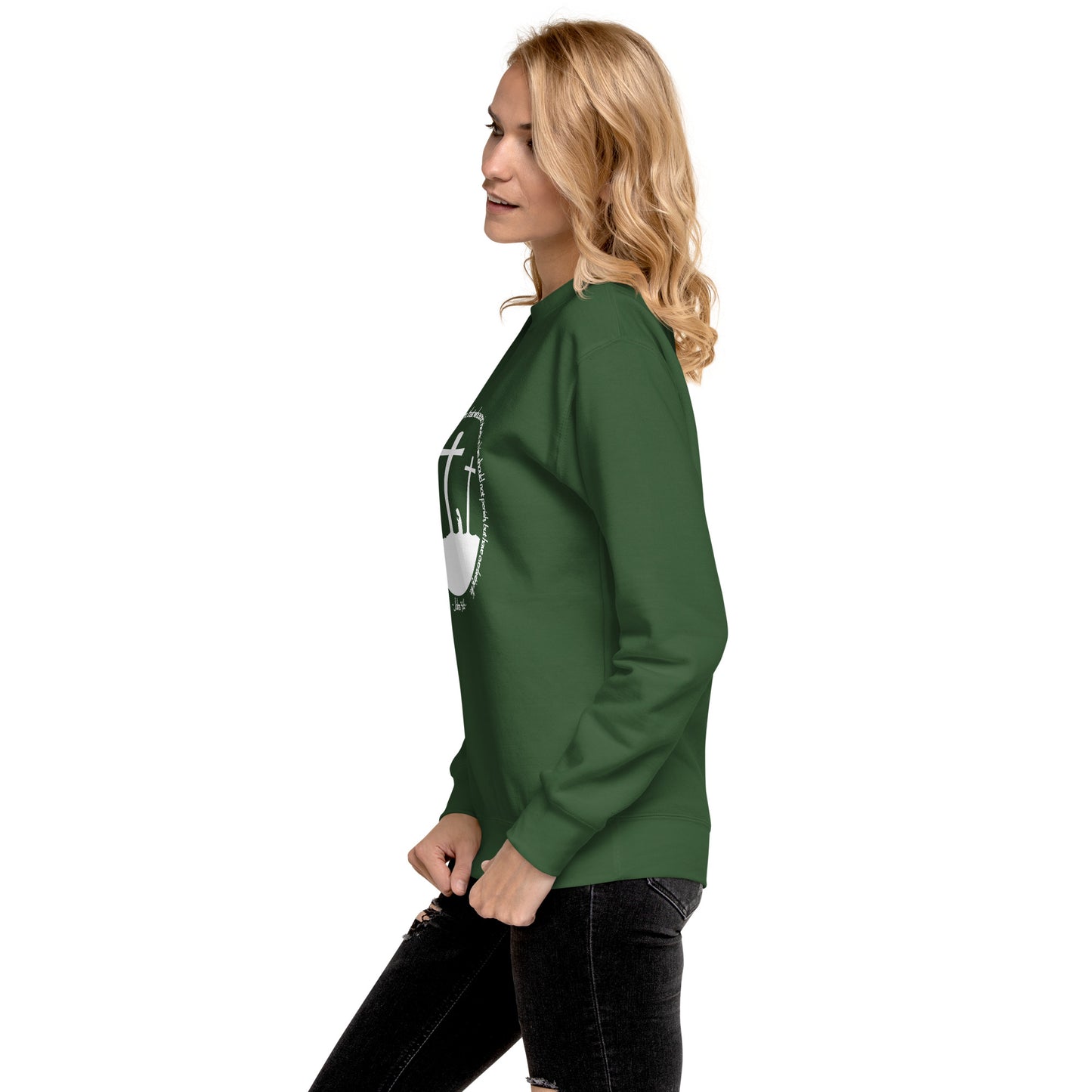 He so Loved the Word - inspired by John 3:16 - Unisex Premium Sweatshirt