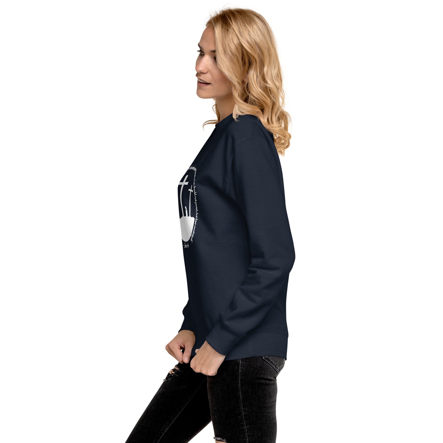He so Loved the Word - inspired by John 3:16 - Unisex Premium Sweatshirt