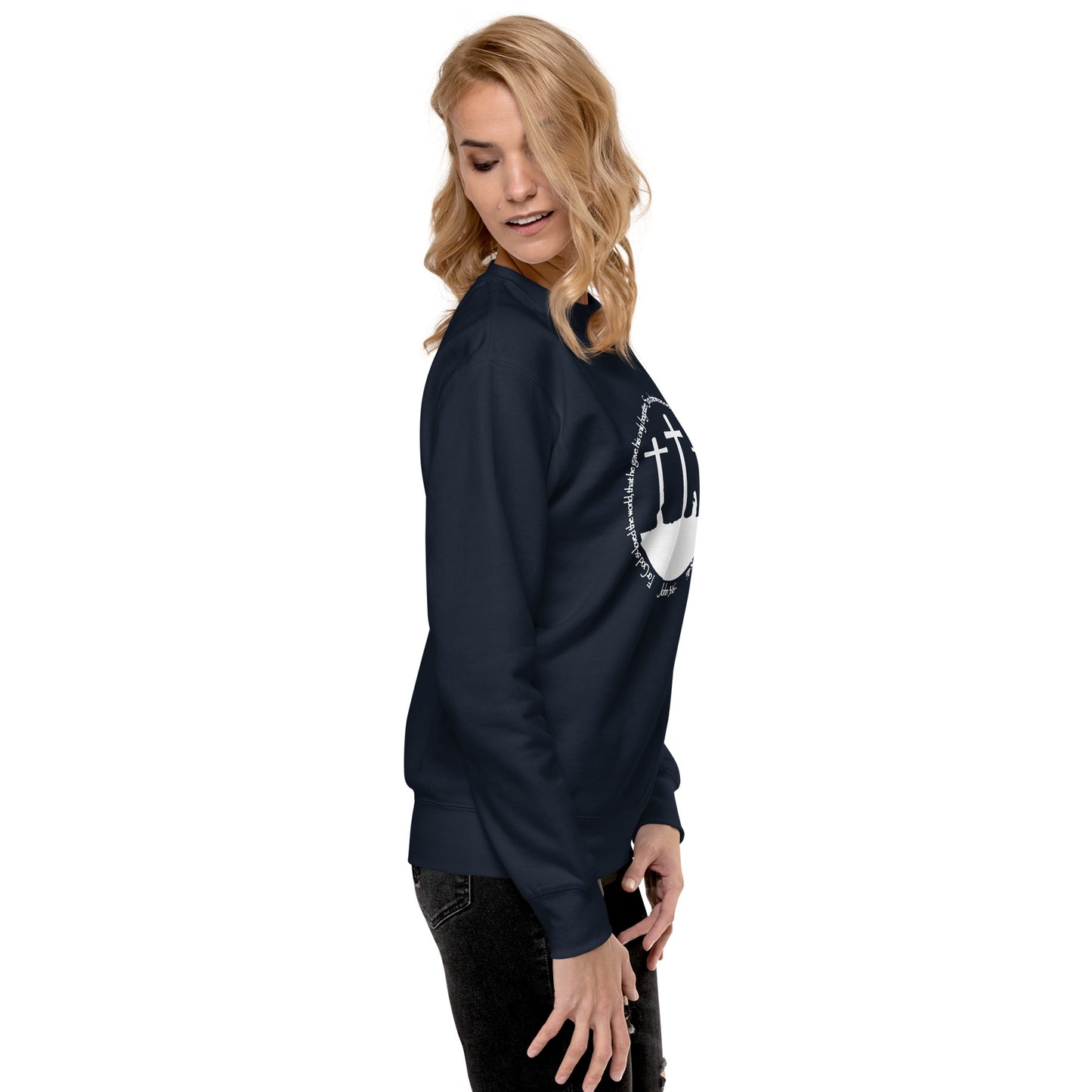 He so Loved the Word - inspired by John 3:16 - Unisex Premium Sweatshirt
