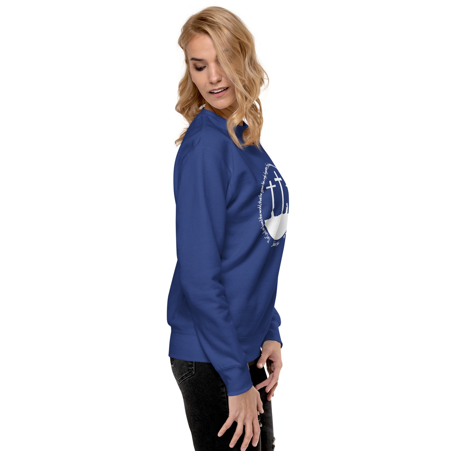 He so Loved the Word - inspired by John 3:16 - Unisex Premium Sweatshirt
