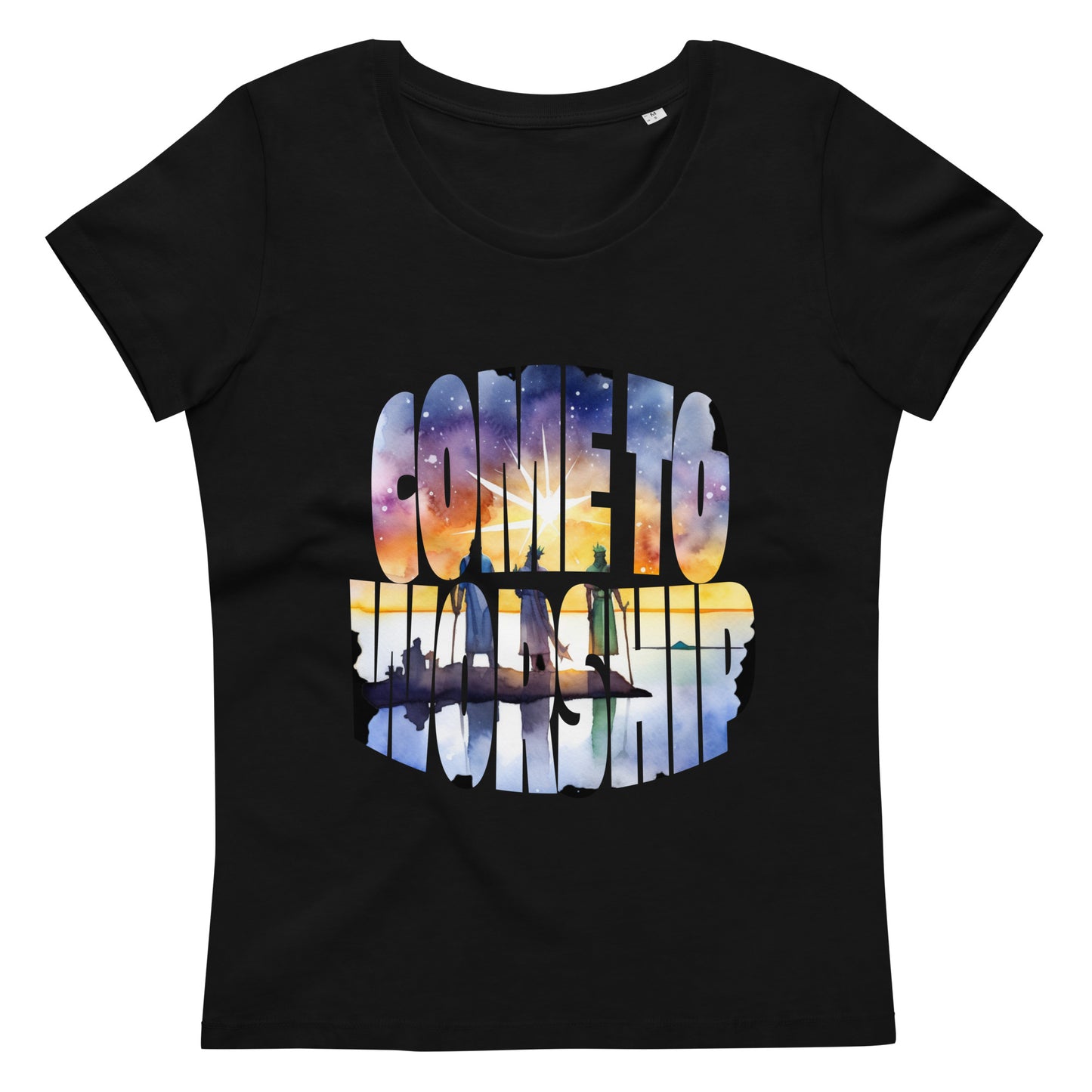 Come to Worship Inspired by Matthew 2:1-12 - Women's fitted eco tee