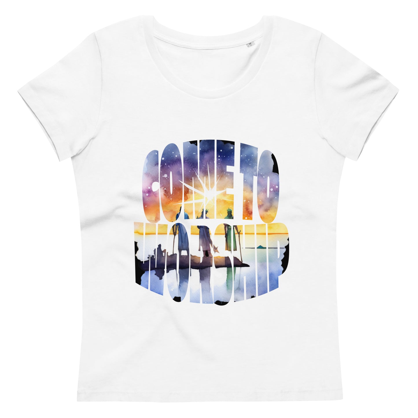 Come to Worship Inspired by Matthew 2:1-12 - Women's fitted eco tee