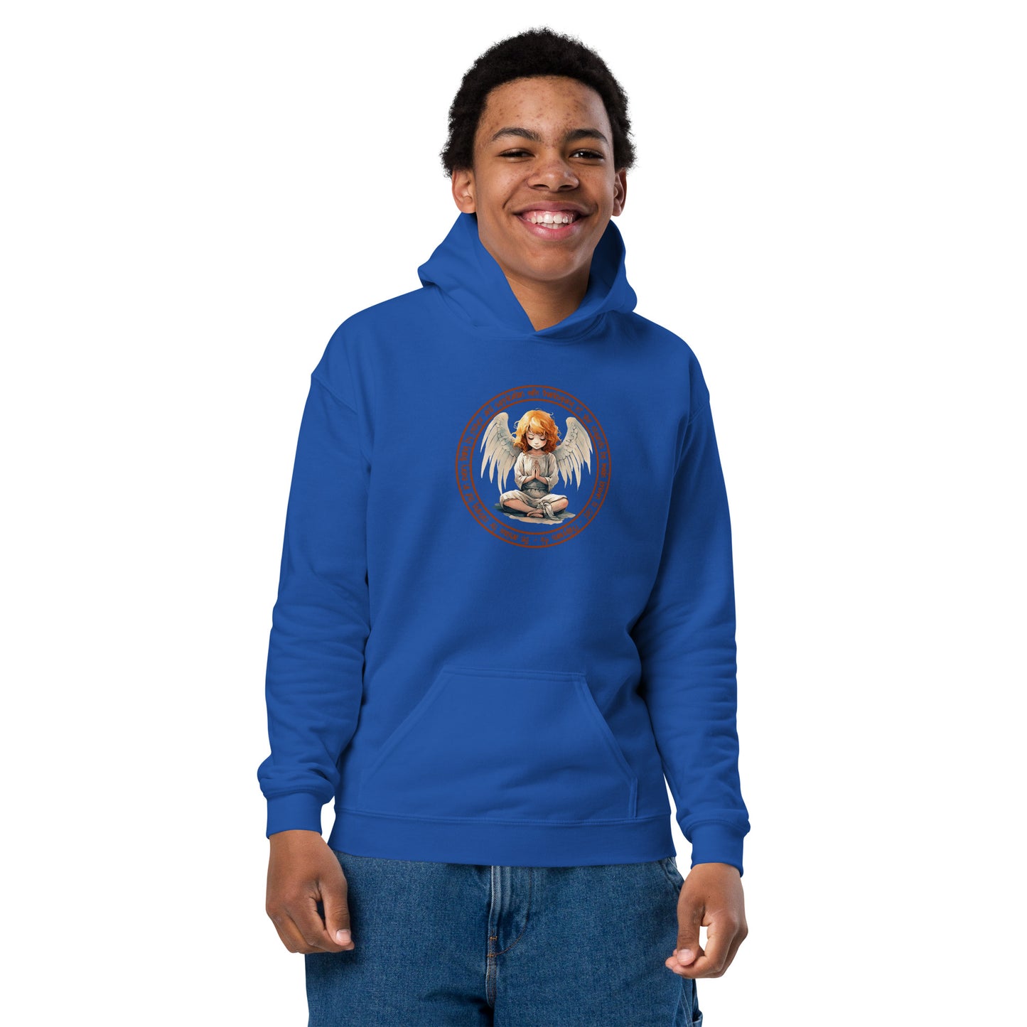 Anxious for Nothing Inspired by Philippians 4:6 - Youth heavy blend hoodie