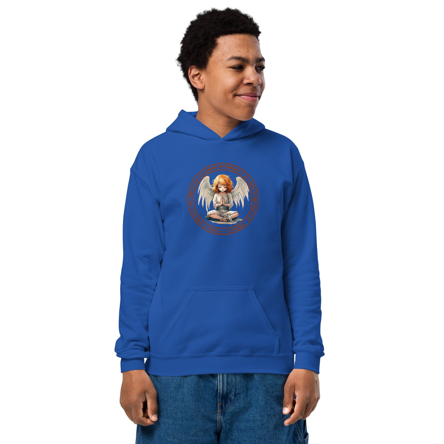 Anxious for Nothing Inspired by Philippians 4:6 - Youth heavy blend hoodie