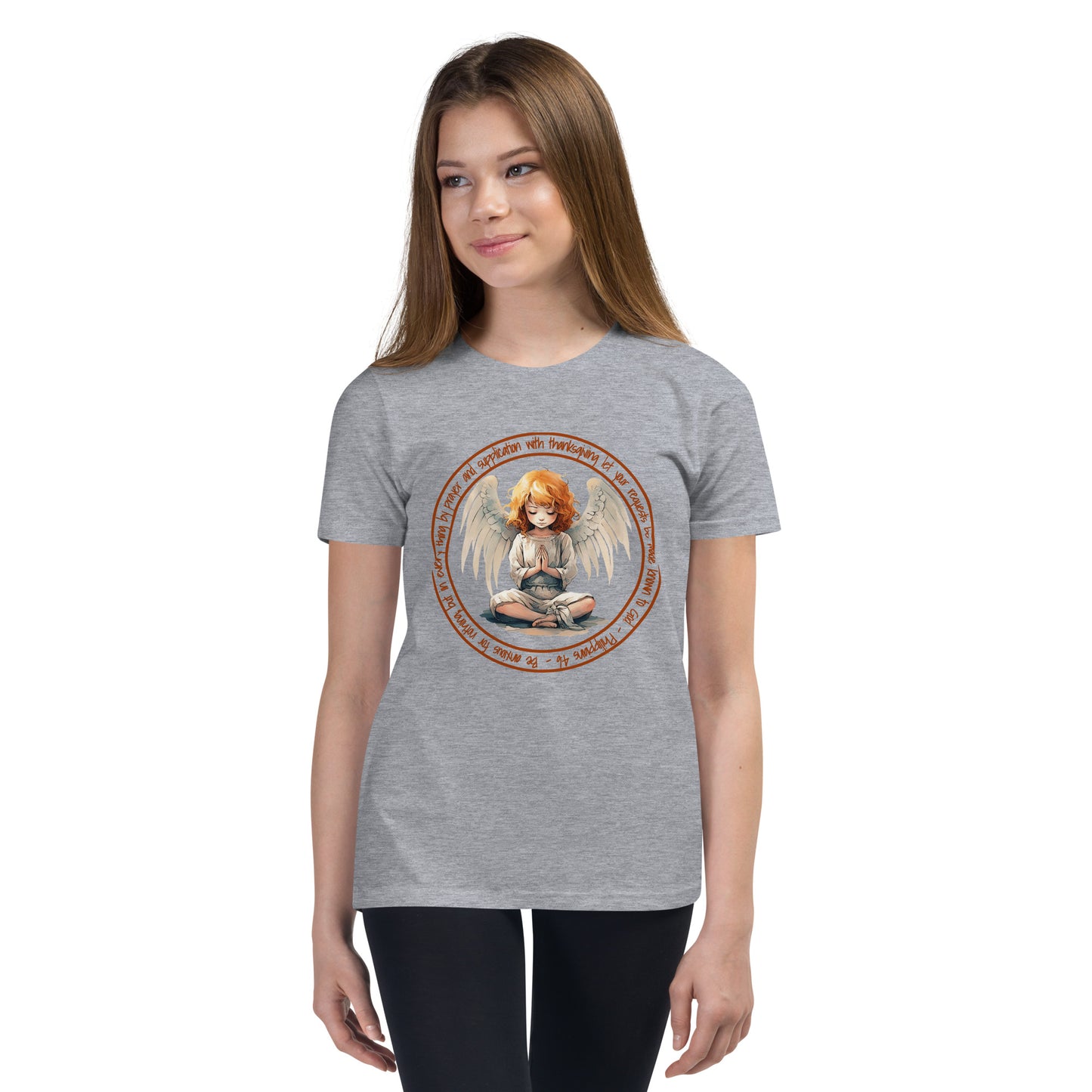 Anxious for Nothing Inspired by Philippians 4:6 - Youth Short Sleeve T-Shirt