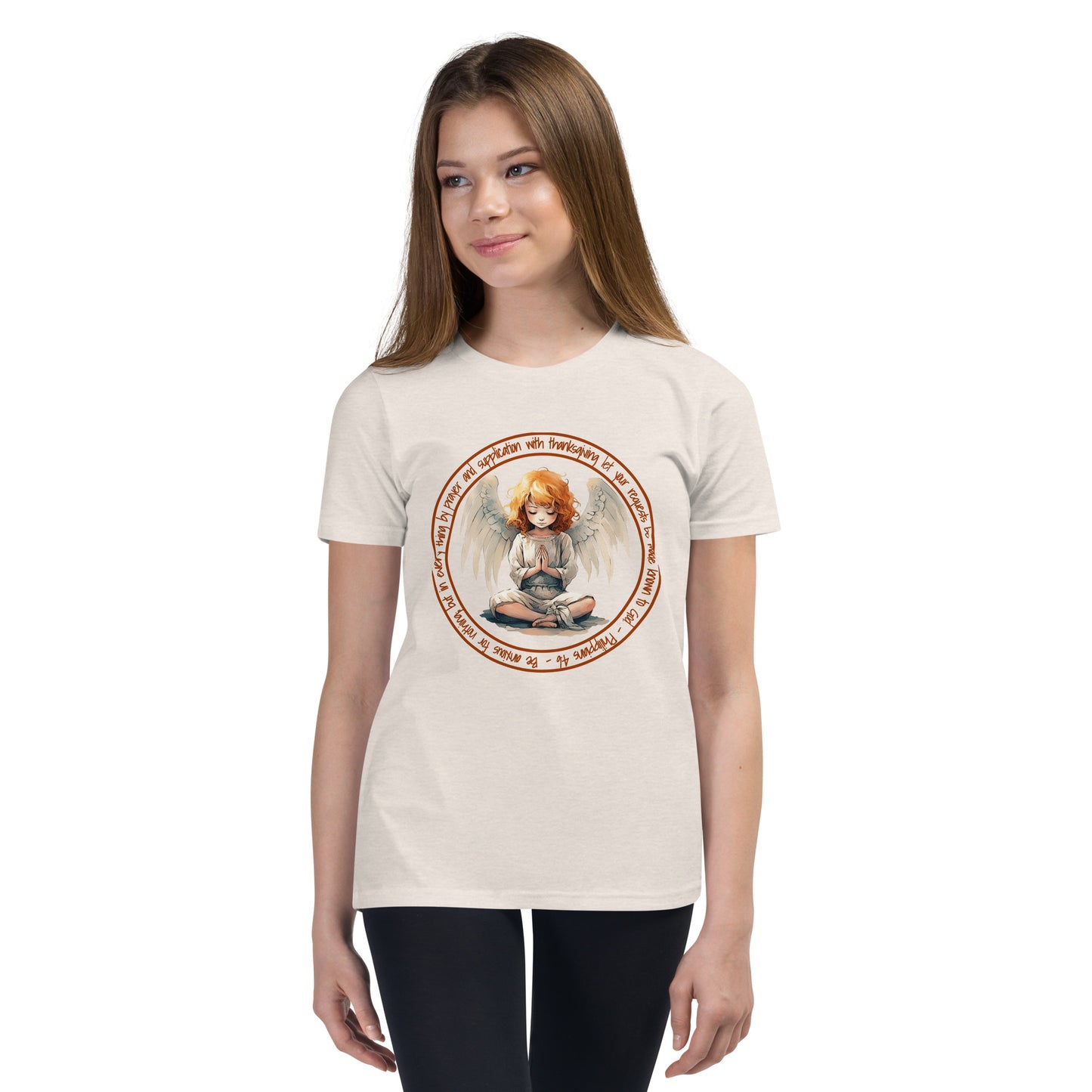 Anxious for Nothing Inspired by Philippians 4:6 - Youth Short Sleeve T-Shirt