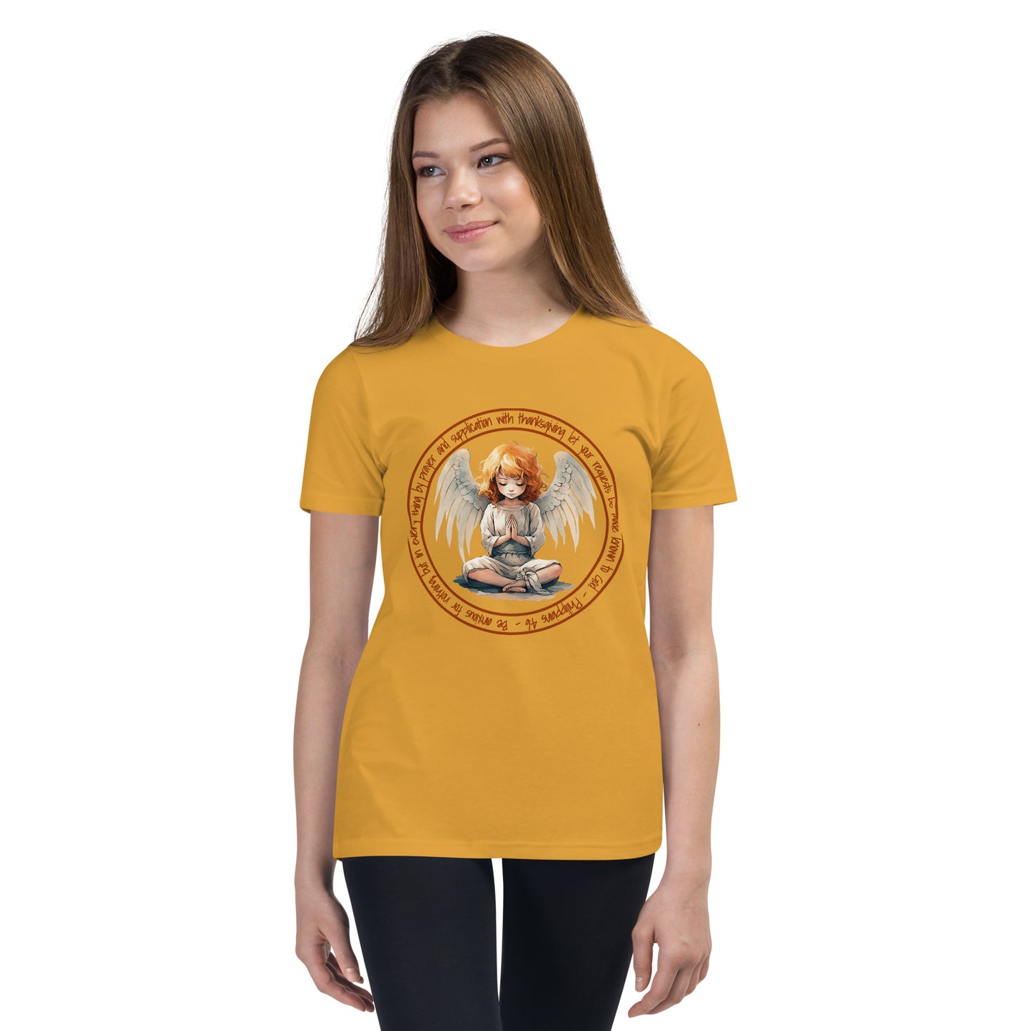 Anxious for Nothing Inspired by Philippians 4:6 - Youth Short Sleeve T-Shirt