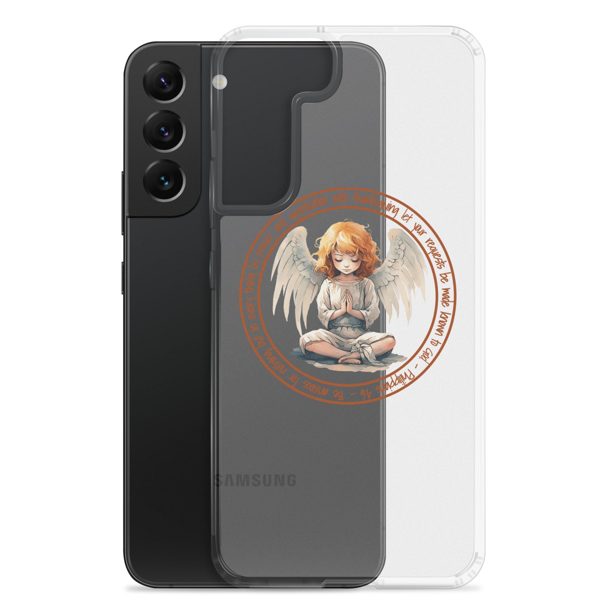 Anxious for Nothing Inspired by Philippians 4:6 - Clear Case for Samsu Thirteen Four Designs Anxious for Nothing Inspired by Philippians 4:6 - Clear Case for Samsu Thirteen Four Designs
