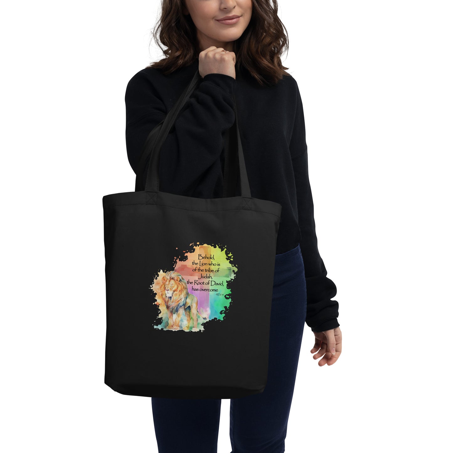 The Lion of Judah – Inspired by Rev 5:5 - Eco Tote Bag