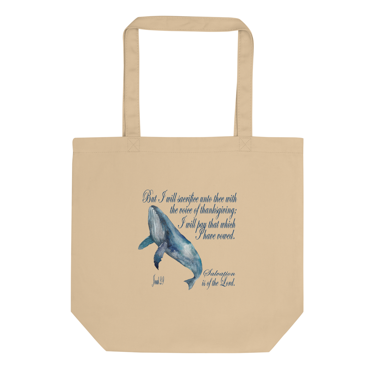 Prayer of Thanksgiving - Inspired by Jonah 2:9 - Eco Tote Bag