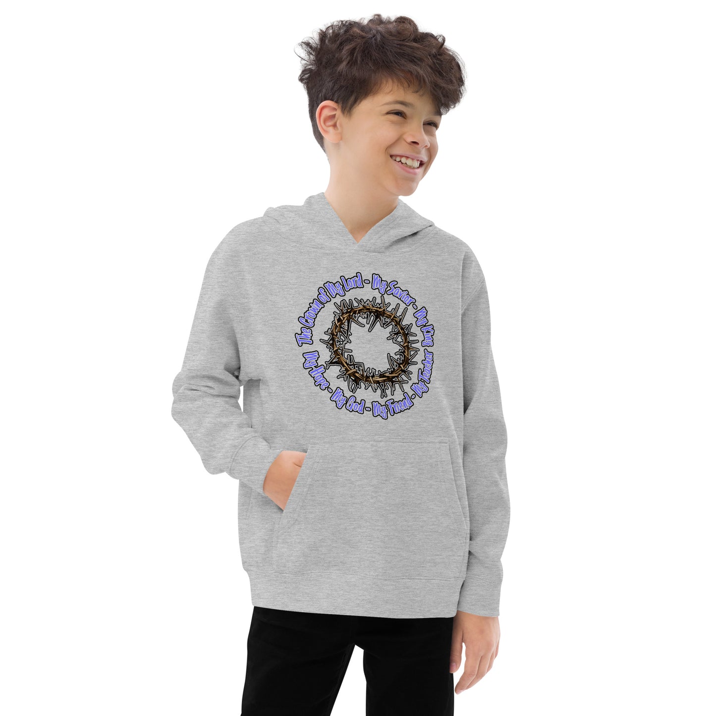 Crown of My Lord - Kids fleece hoodie
