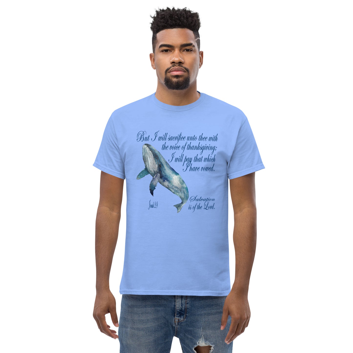 Prayer of Thanksgiving - Inspired by Jonah 2:9 - Men's classic tee