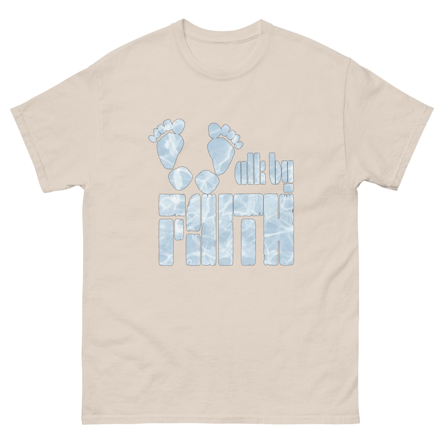 Walk by Faith - Inspired by Matthew 14:28 - Men's classic tee