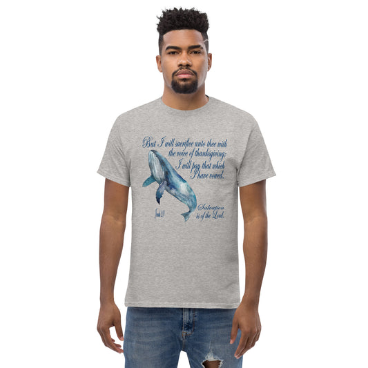 Prayer of Thanksgiving - Inspired by Jonah 2:9 - Men's classic tee