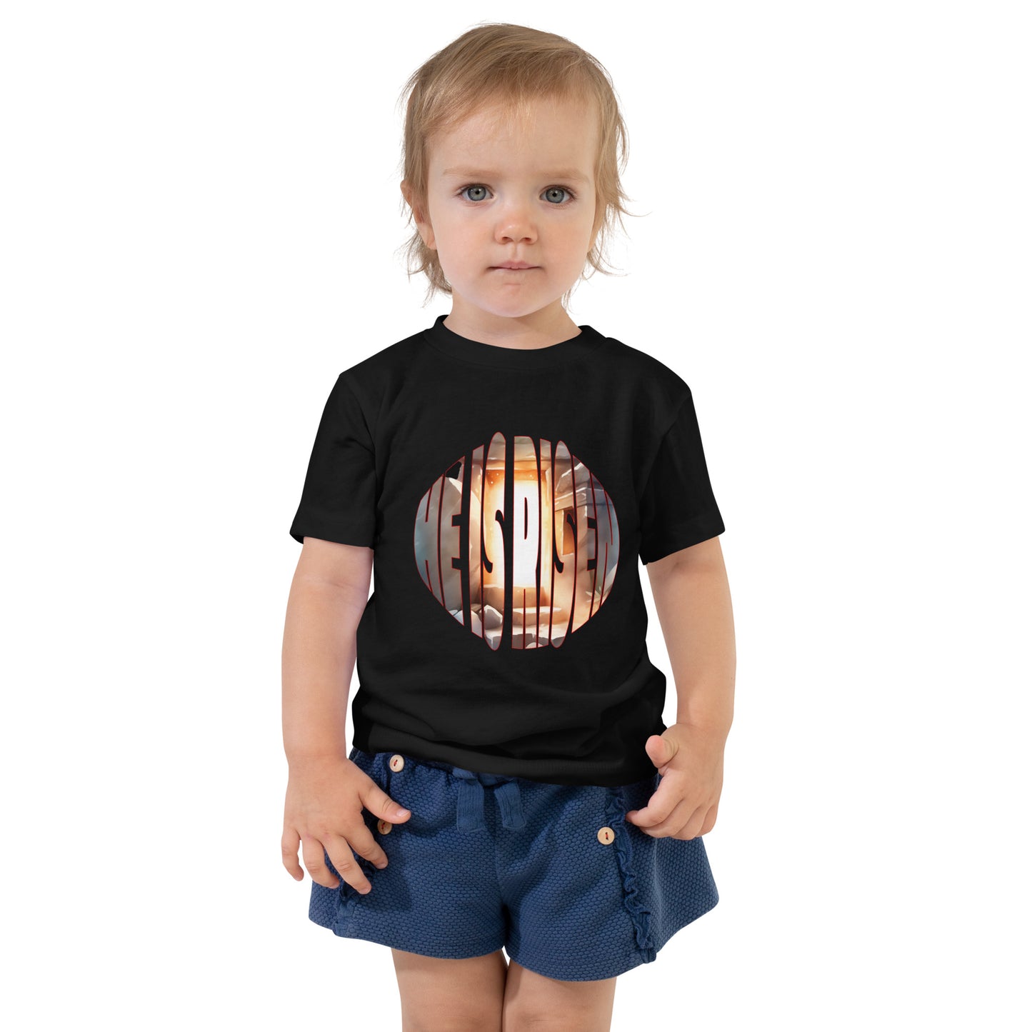 He IS Risen - Toddler Short Sleeve Tee