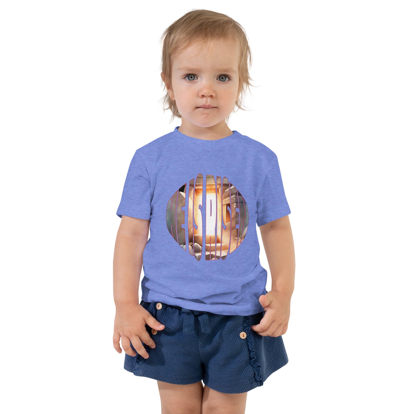 He IS Risen - Toddler Short Sleeve Tee