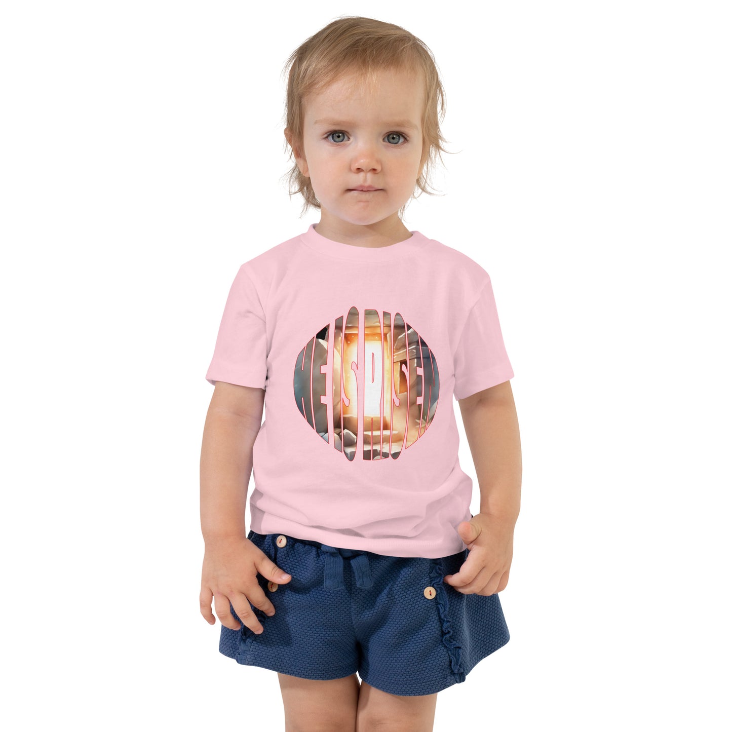 He IS Risen - Toddler Short Sleeve Tee