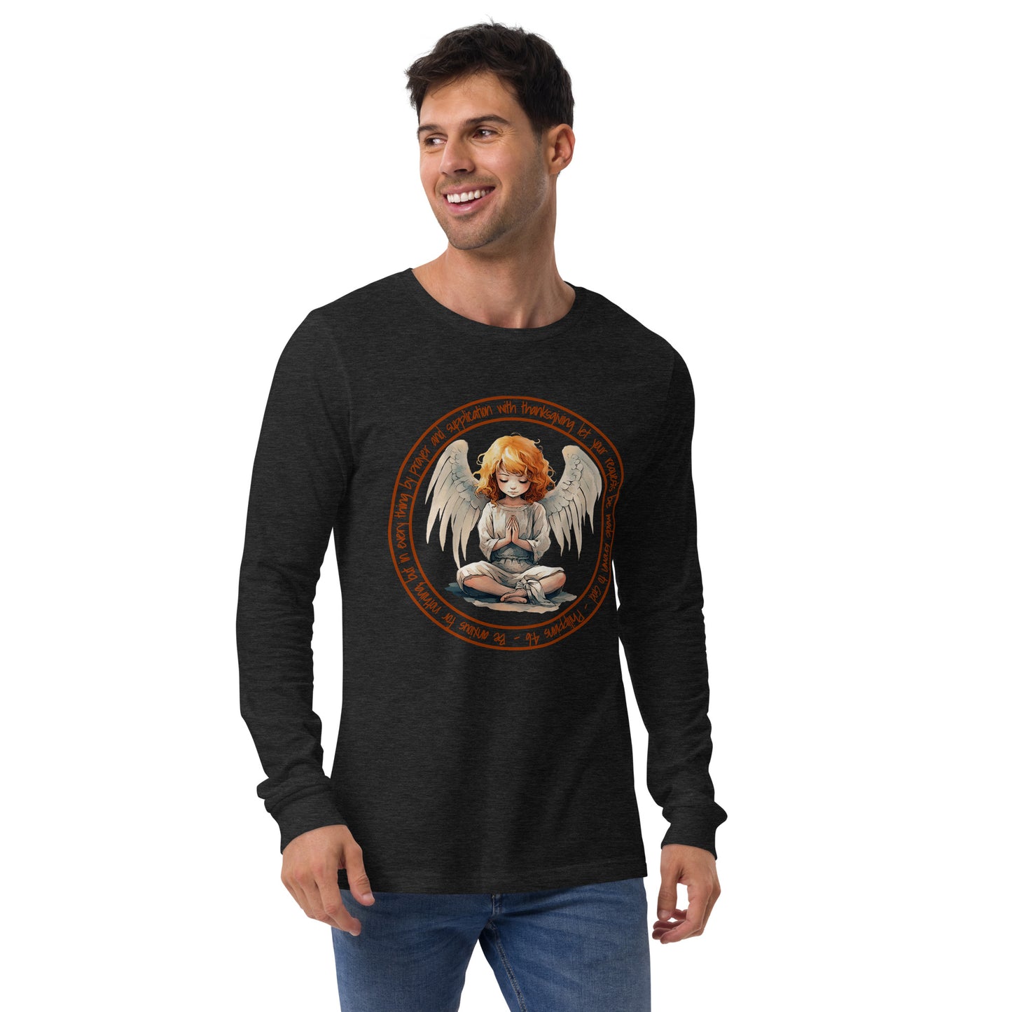 Anxious for Nothing Inspired by Philippians 4:6 - Unisex Long Sleeve Tee