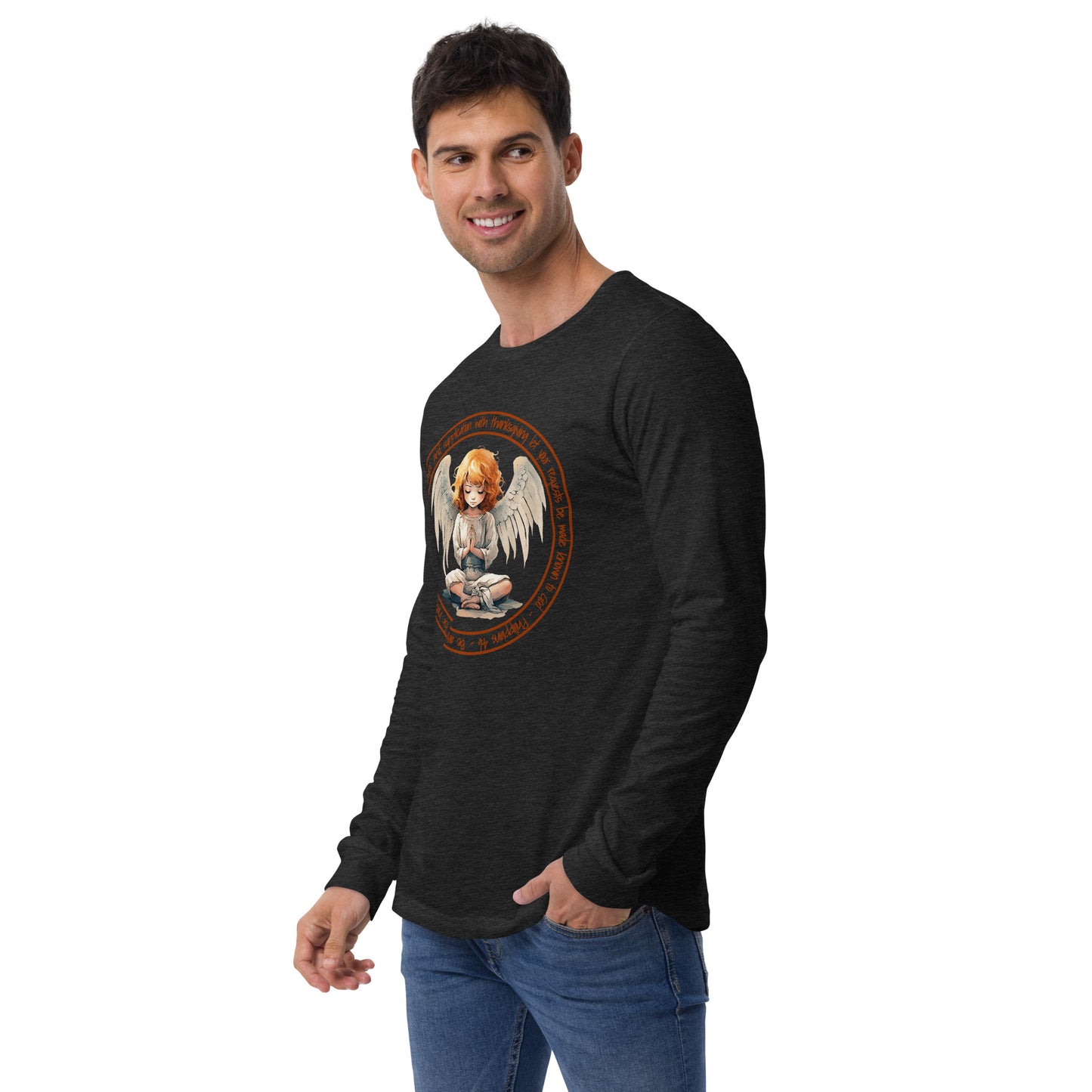 Anxious for Nothing Inspired by Philippians 4:6 - Unisex Long Sleeve Tee