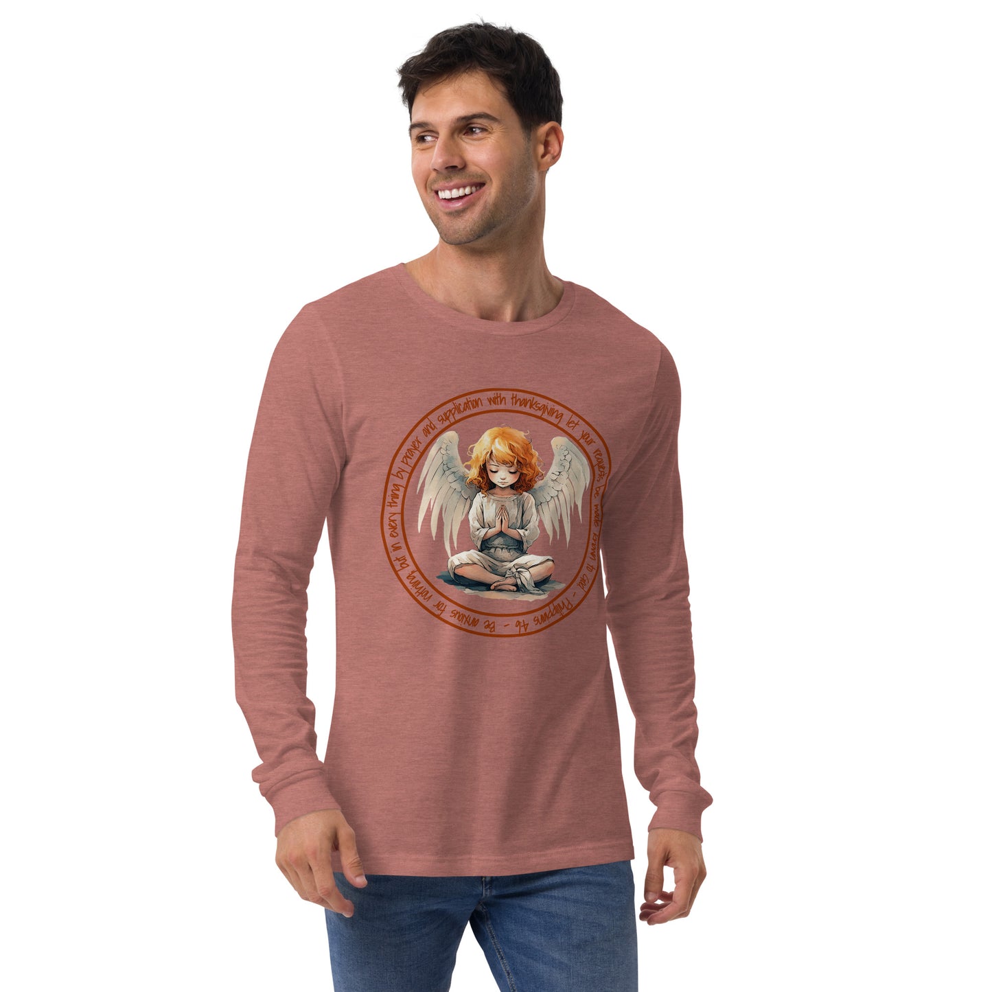 Anxious for Nothing Inspired by Philippians 4:6 - Unisex Long Sleeve Tee