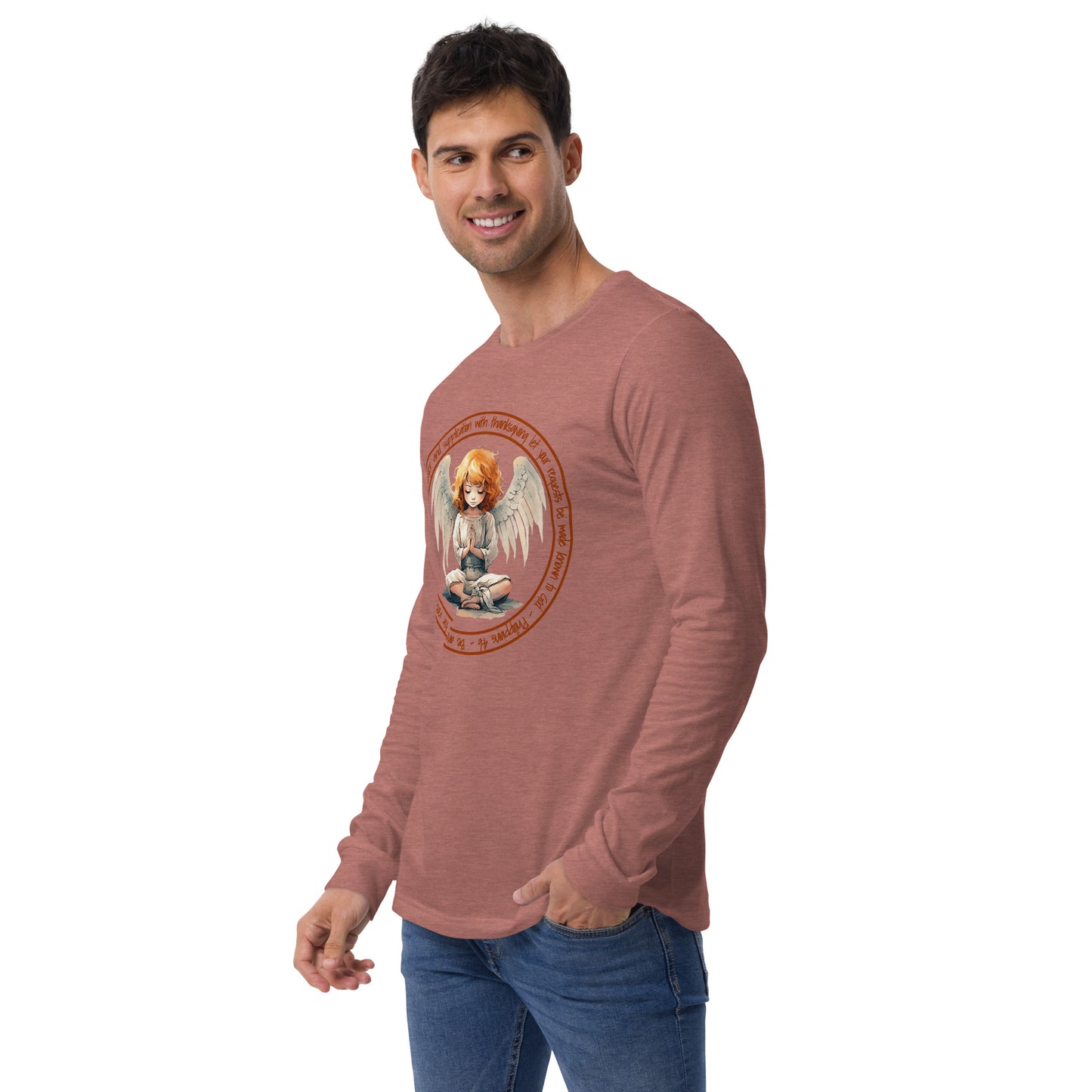 Anxious for Nothing Inspired by Philippians 4:6 - Unisex Long Sleeve Tee